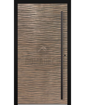 LIM M16 - aluminum hinged door with texture of milled metal