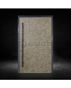 PIVOT M3 - Aluminium pivot entry door coated with liquid metal