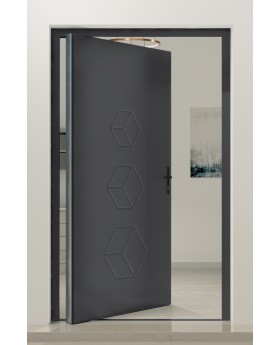 PIVOT V19 - Large thermally broken aluminum pivot door