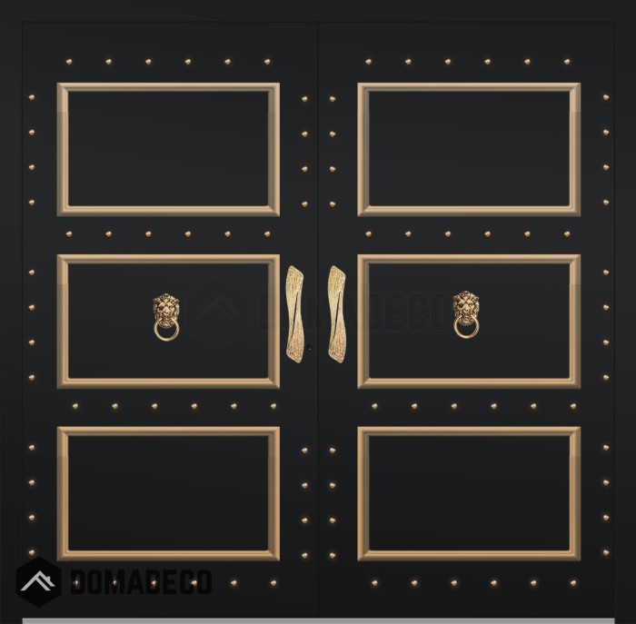 LIM CL07 double - traditional style double aluminium entry door