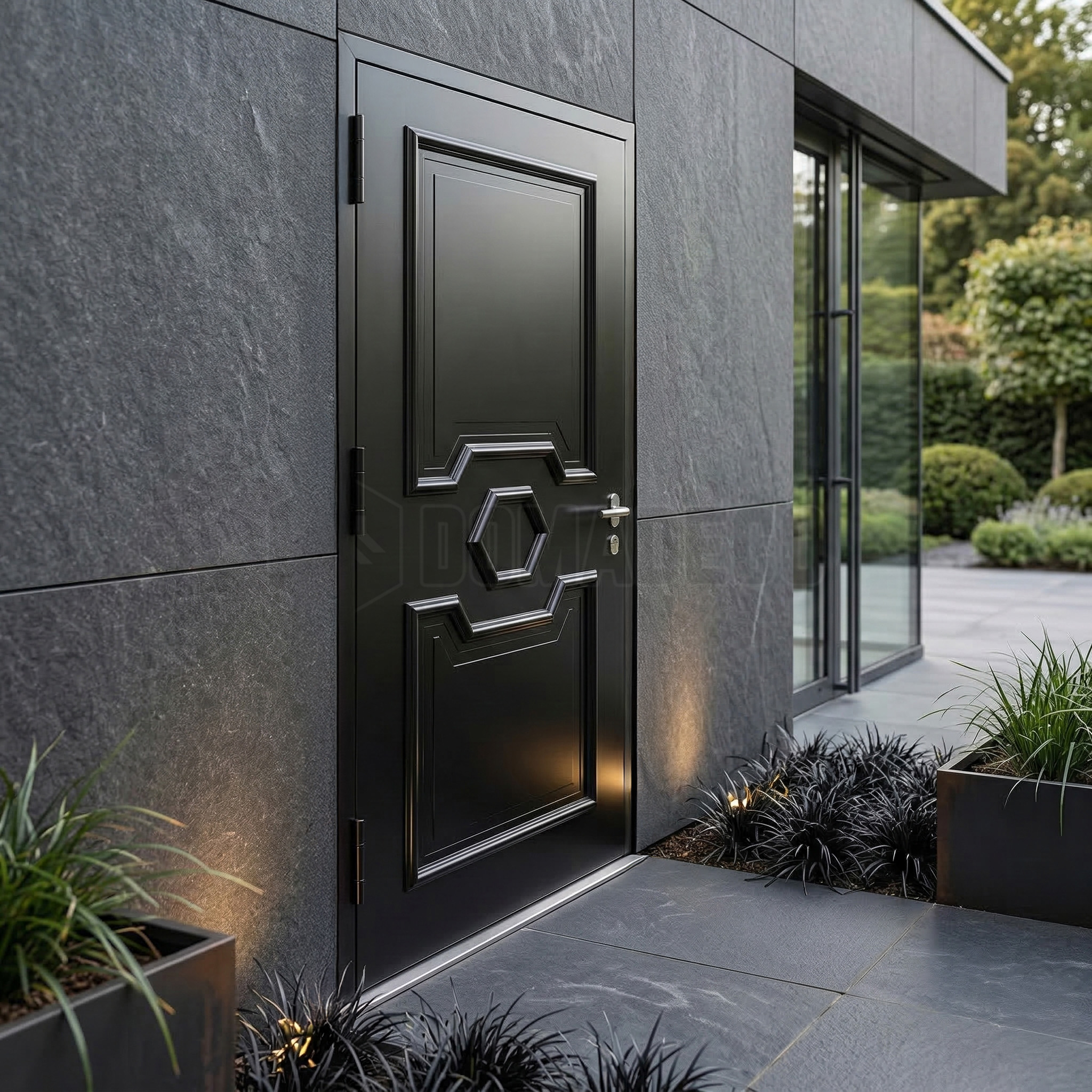 Aluminum Black door